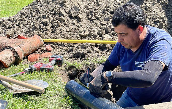 Commercial sewer and drain cleaning service